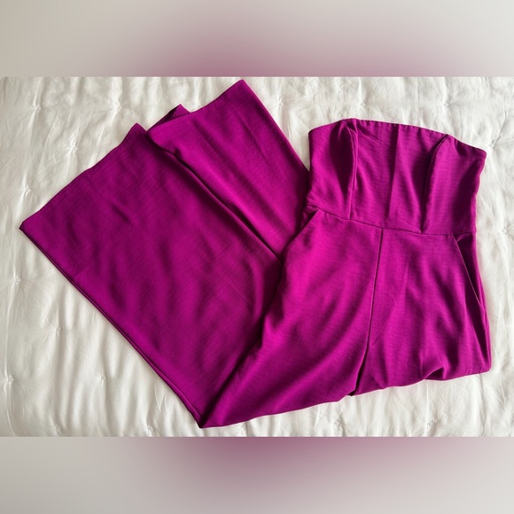 Strapless Wide Leg Jumpsuit - Picture 2 of 2